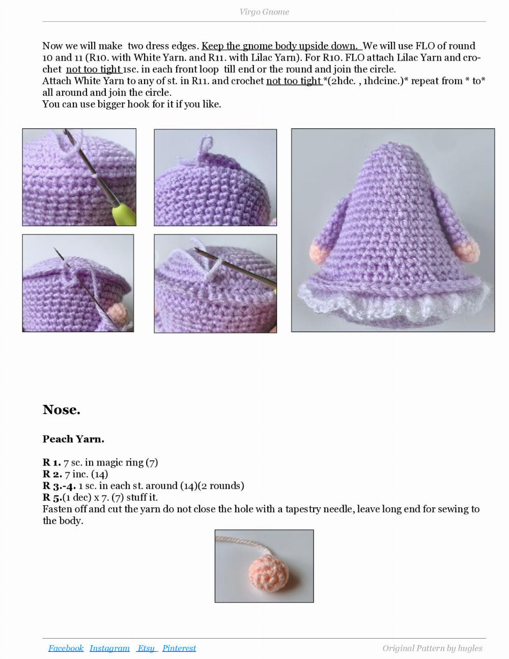 Gnome Virgo crochet pattern