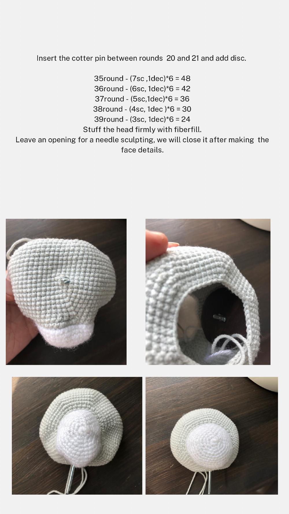 gray Bunny crochet pattern