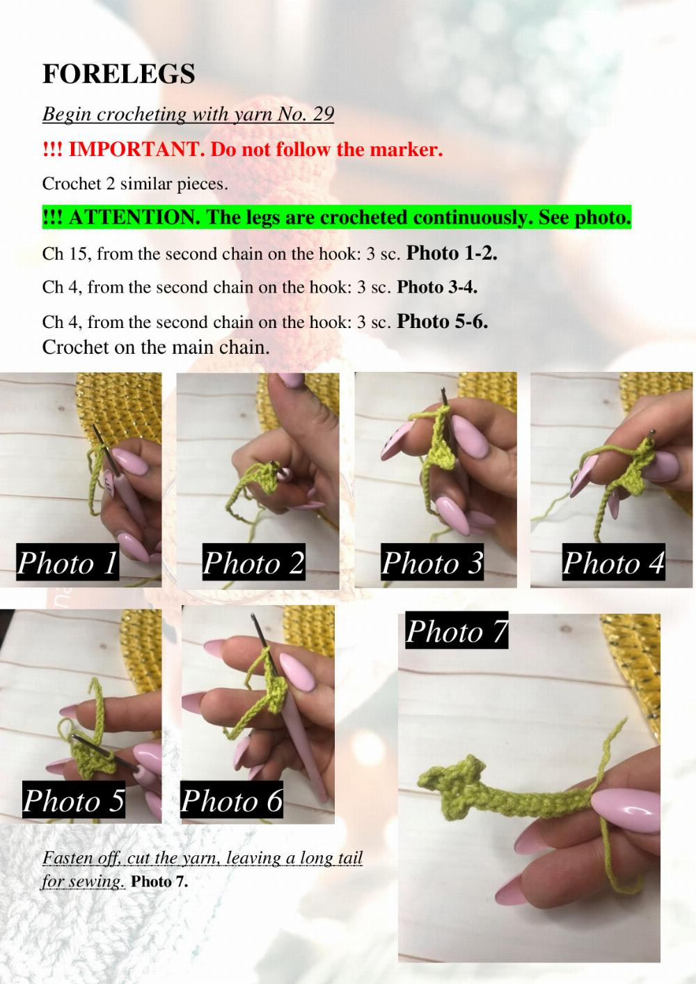 green FROG crochet pattern amigurumi