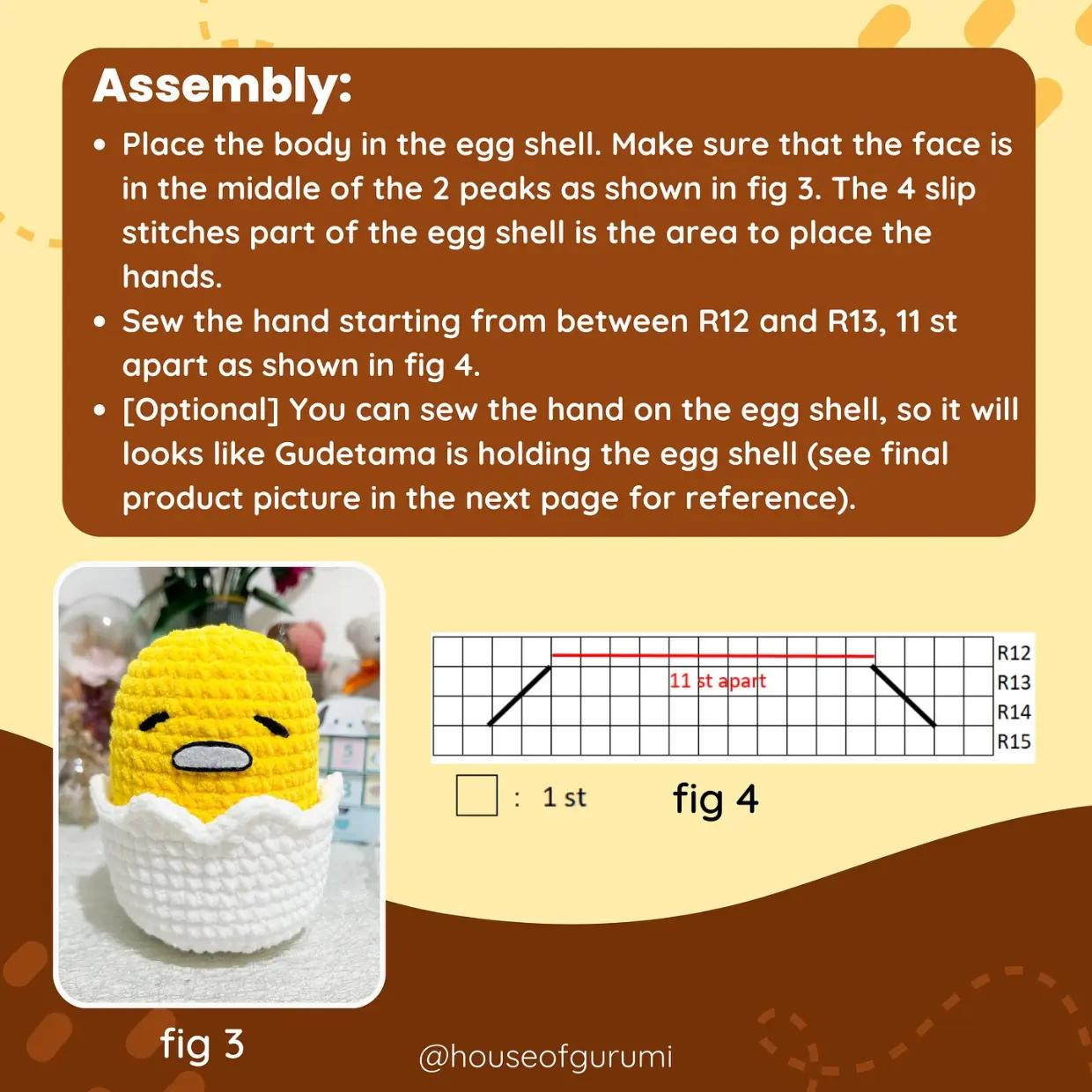 gudetama free pattern