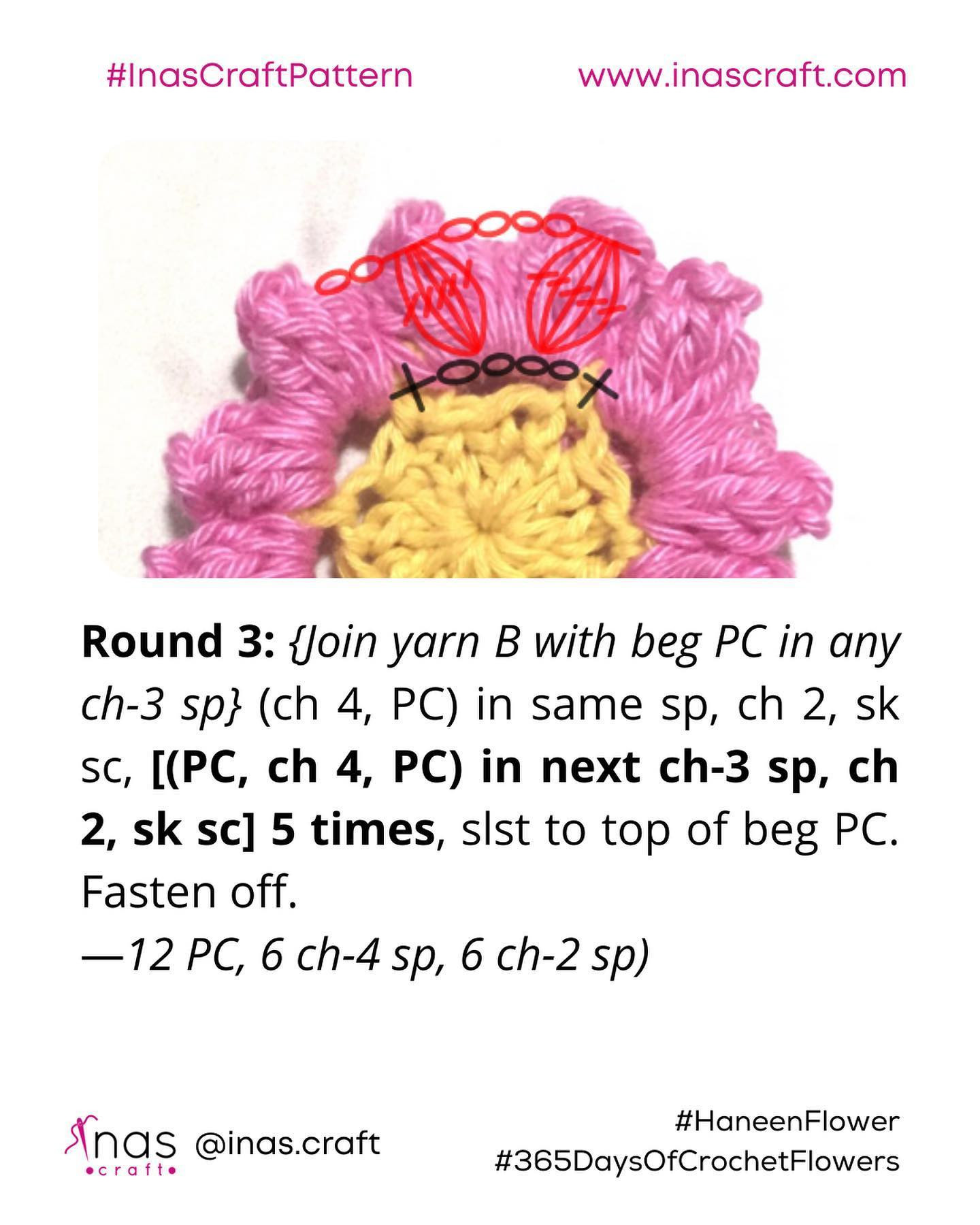 haneen flower crochet pattern