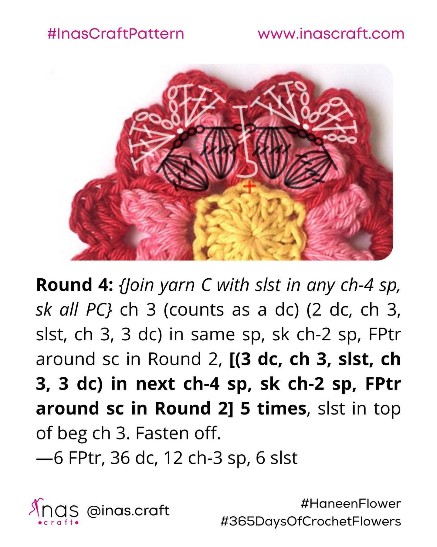 haneen flower crochet pattern