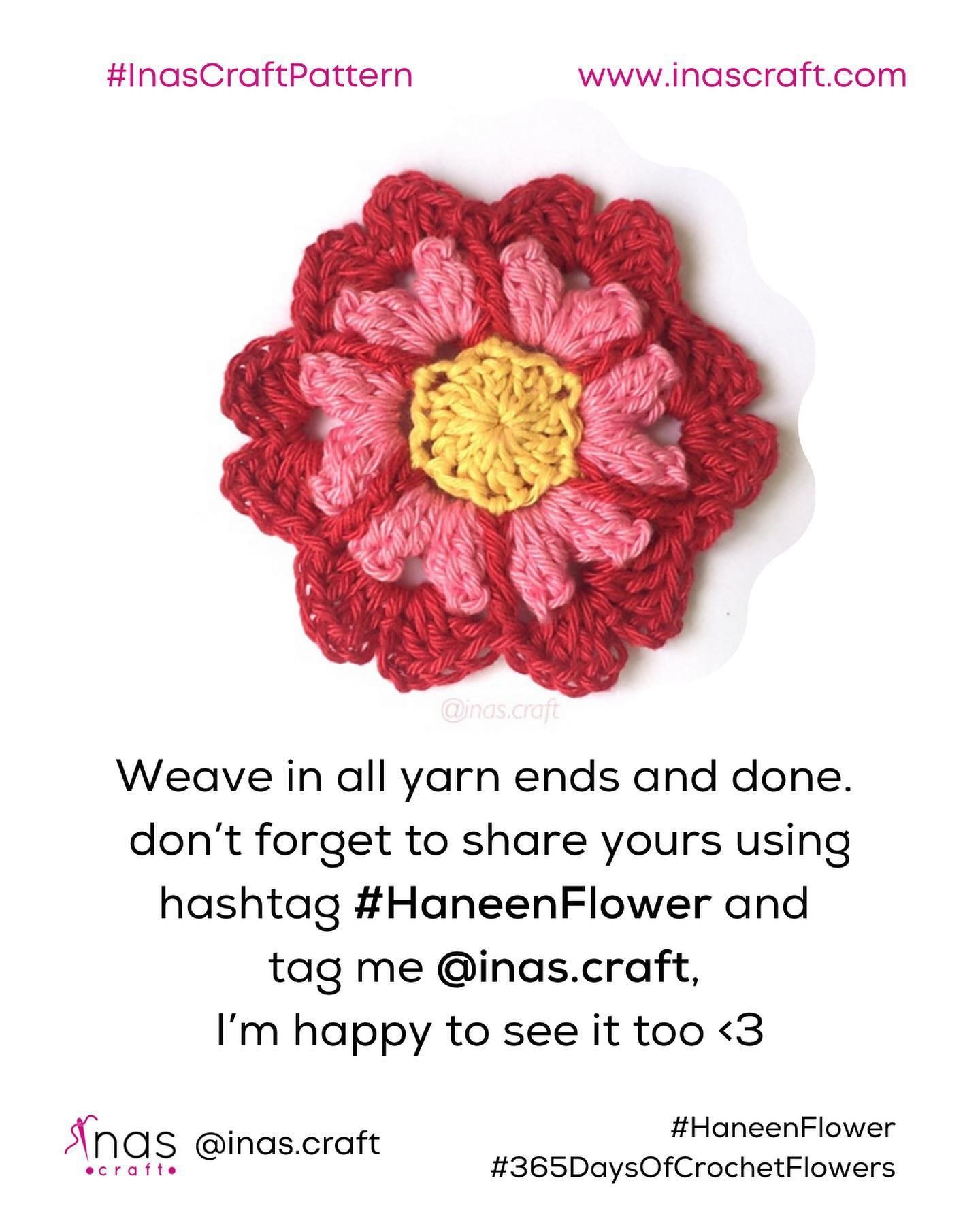 haneen flower crochet pattern