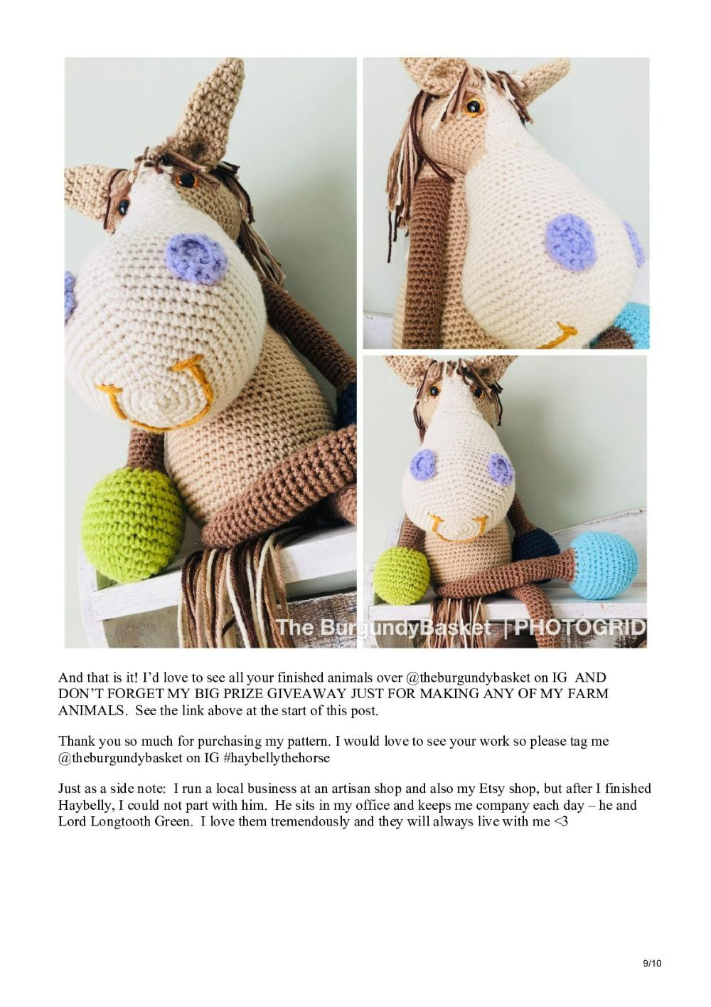 Haybelly the Horse! The Pattern that Started