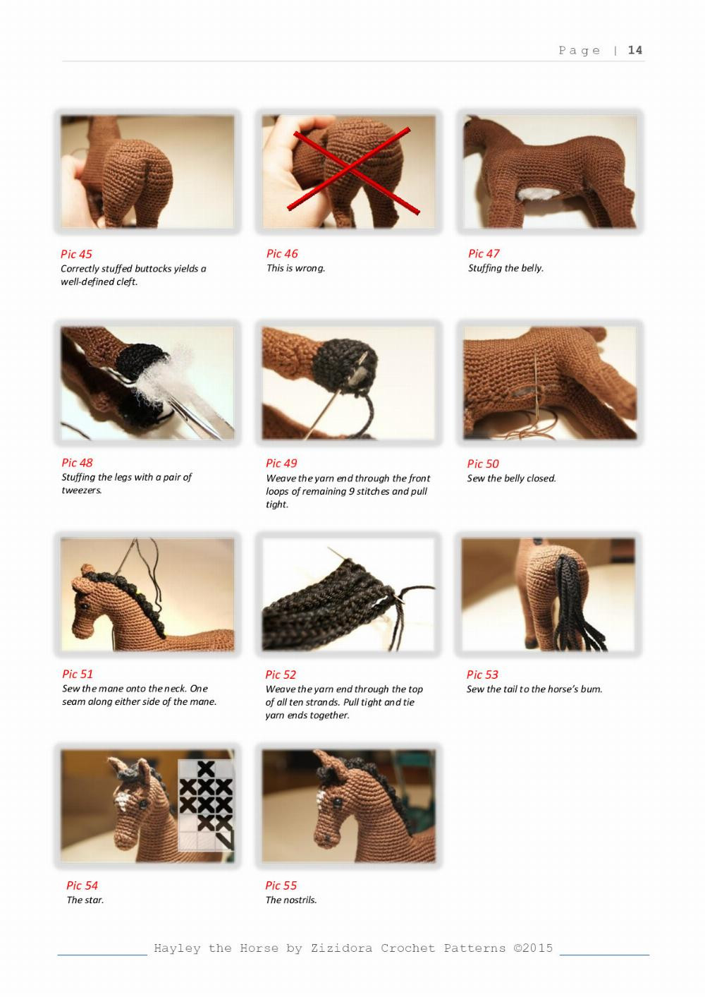 hayley the horse crochet pattern