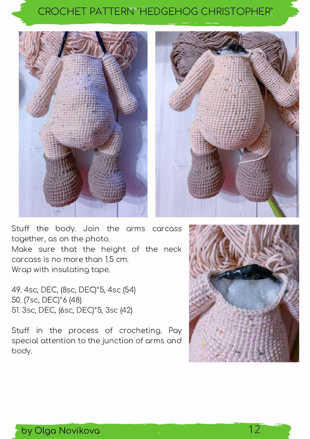 HEDGEHOG CHRISTOPHER - CROCHET PATTERN