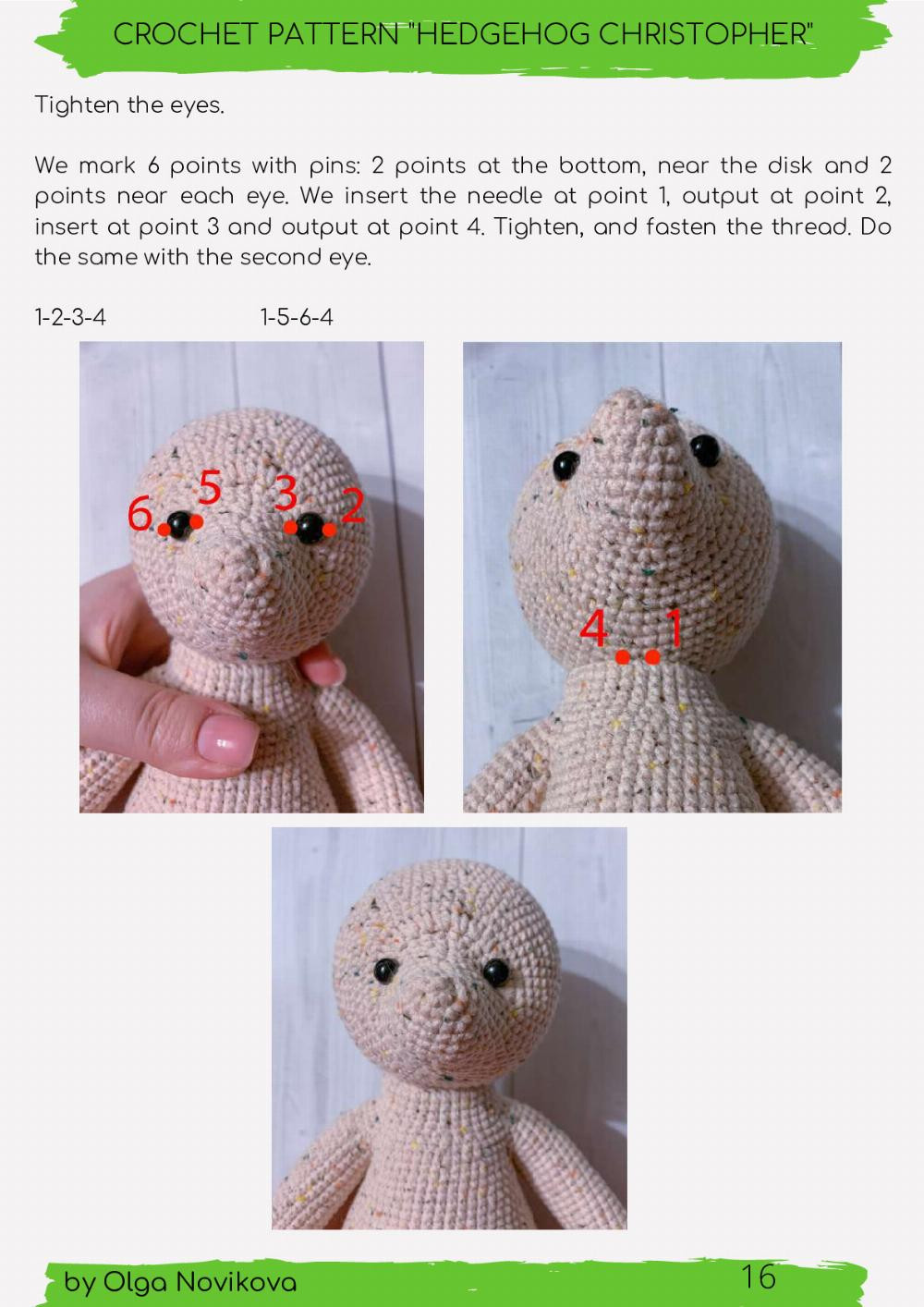 HEDGEHOG CHRISTOPHER - CROCHET PATTERN