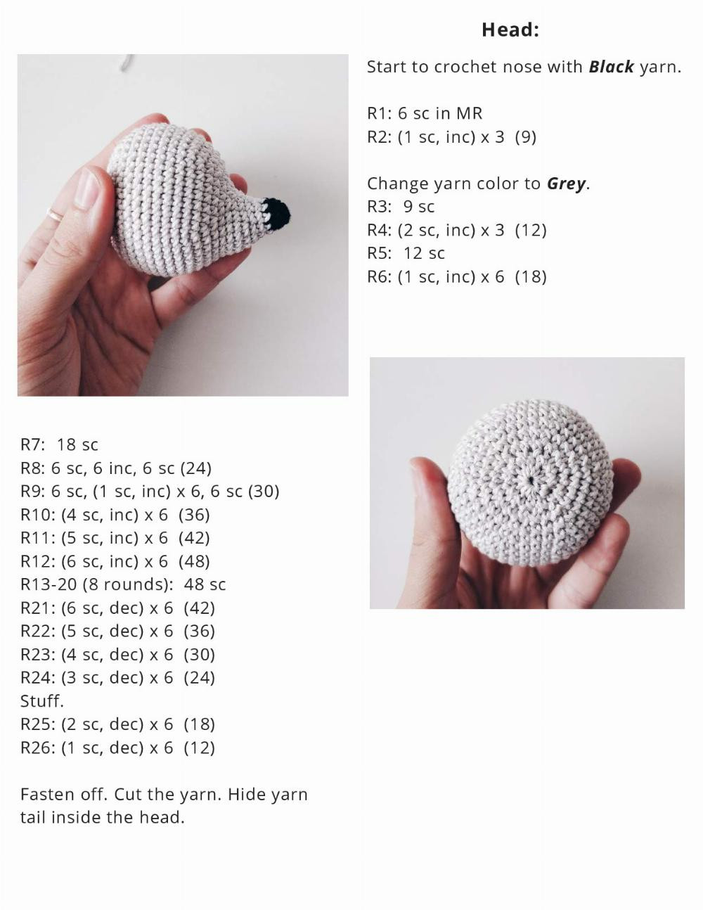 HEDGEHOG COCO CHUDOTSATSA CROCHET PATTERN