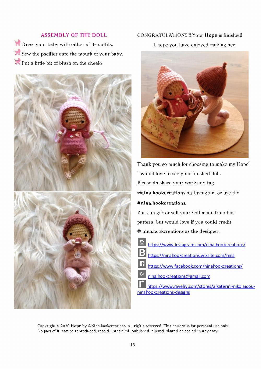 hope baby doll crochet pattern