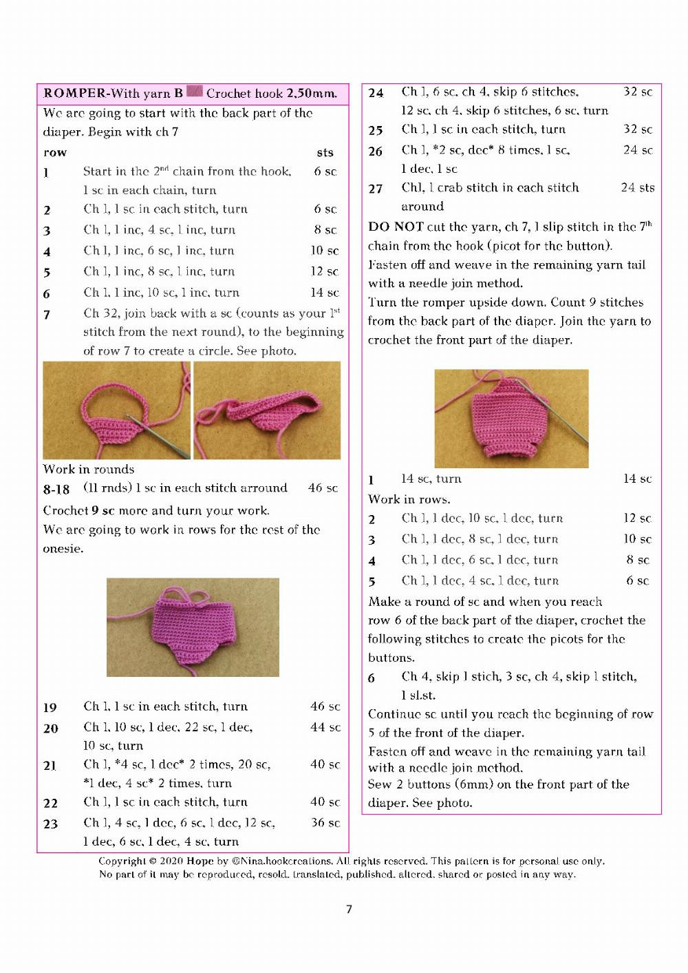 hope baby doll crochet pattern