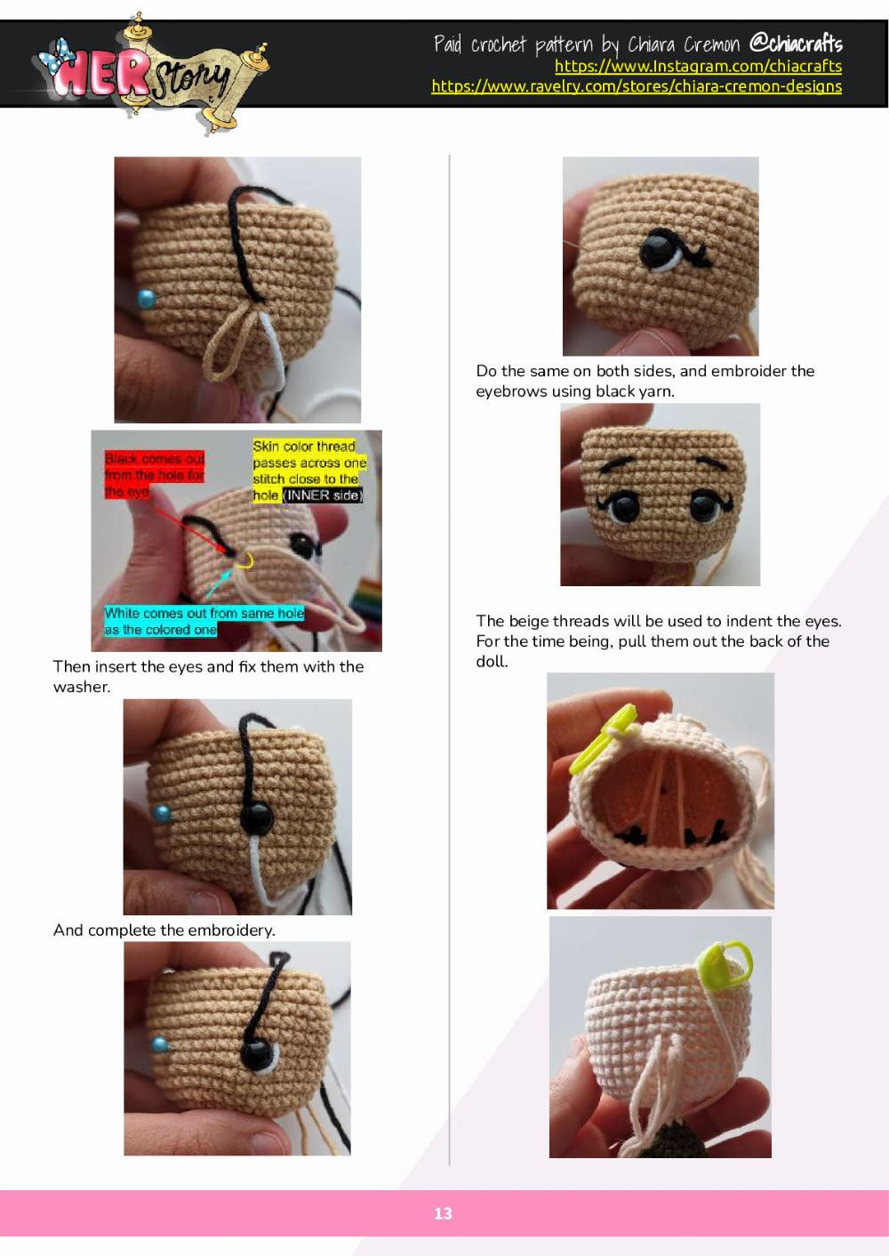 Indira Gandhi This crochet pattern doll