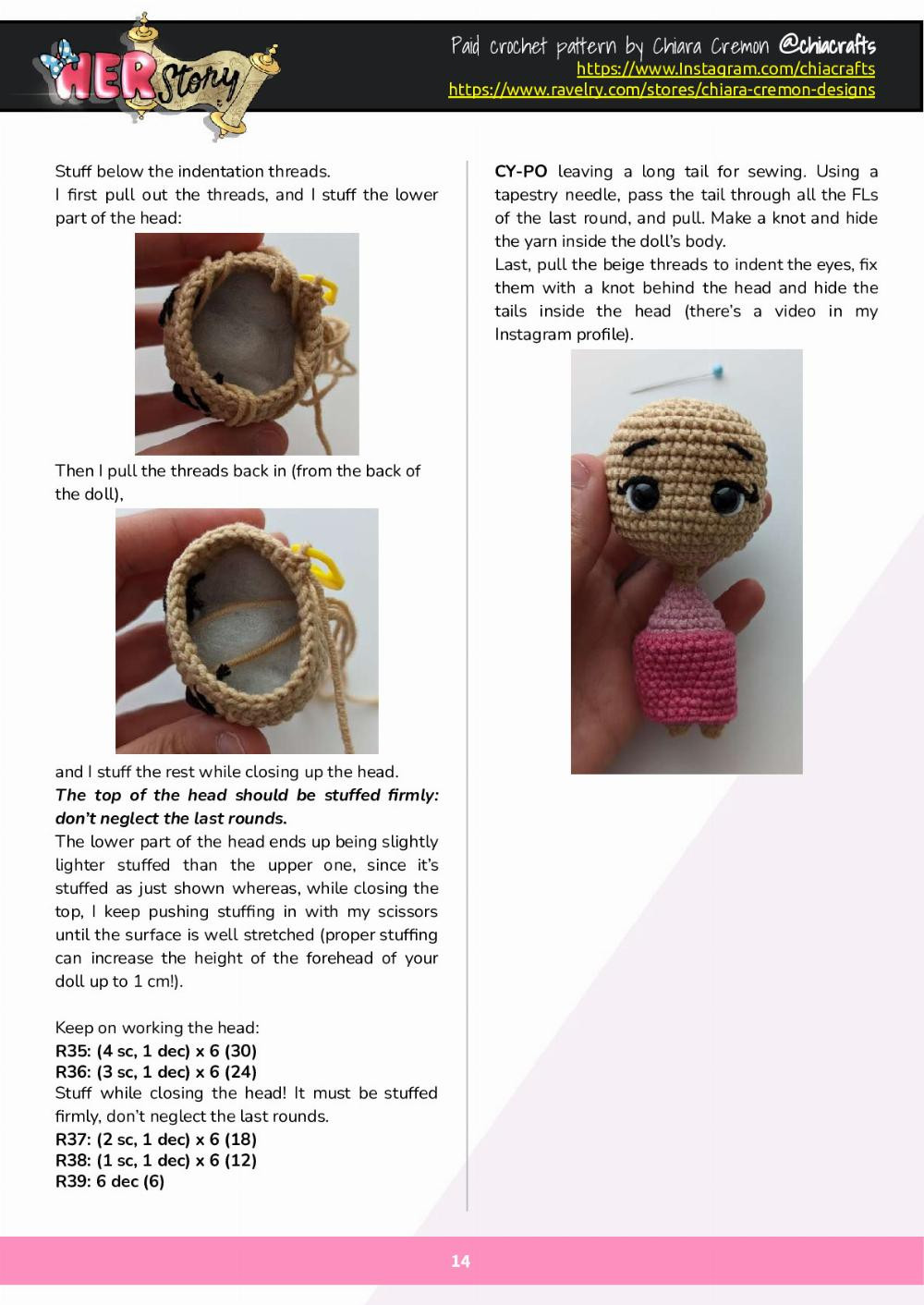 Indira Gandhi This crochet pattern doll