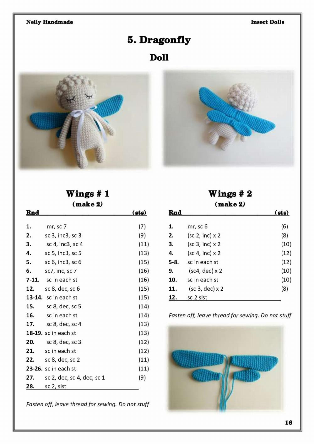 Insect Dolls Crochet patterns