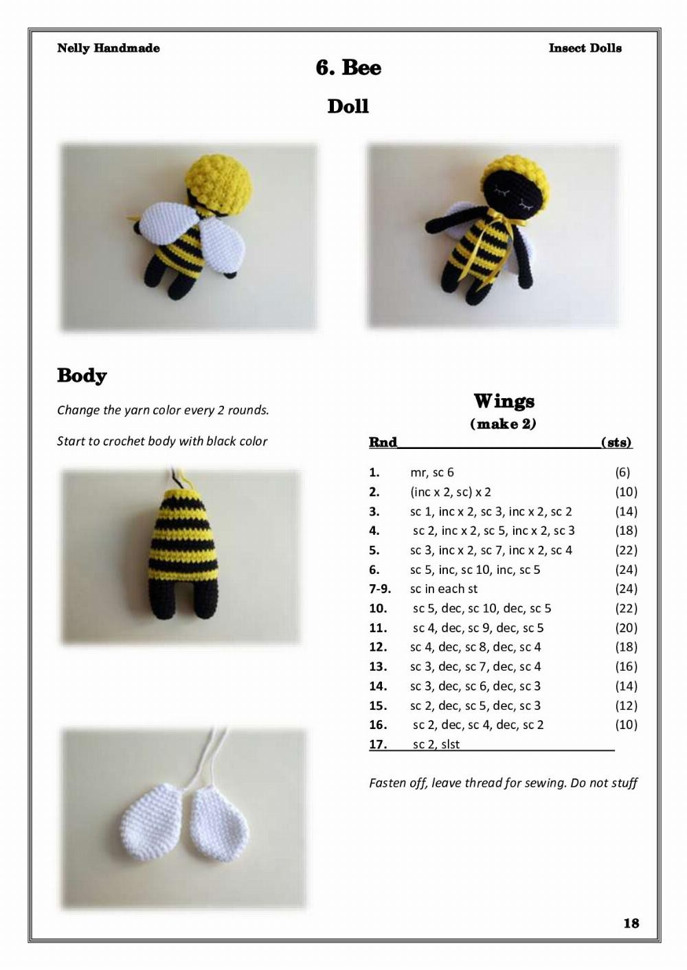 Insect Dolls Crochet patterns