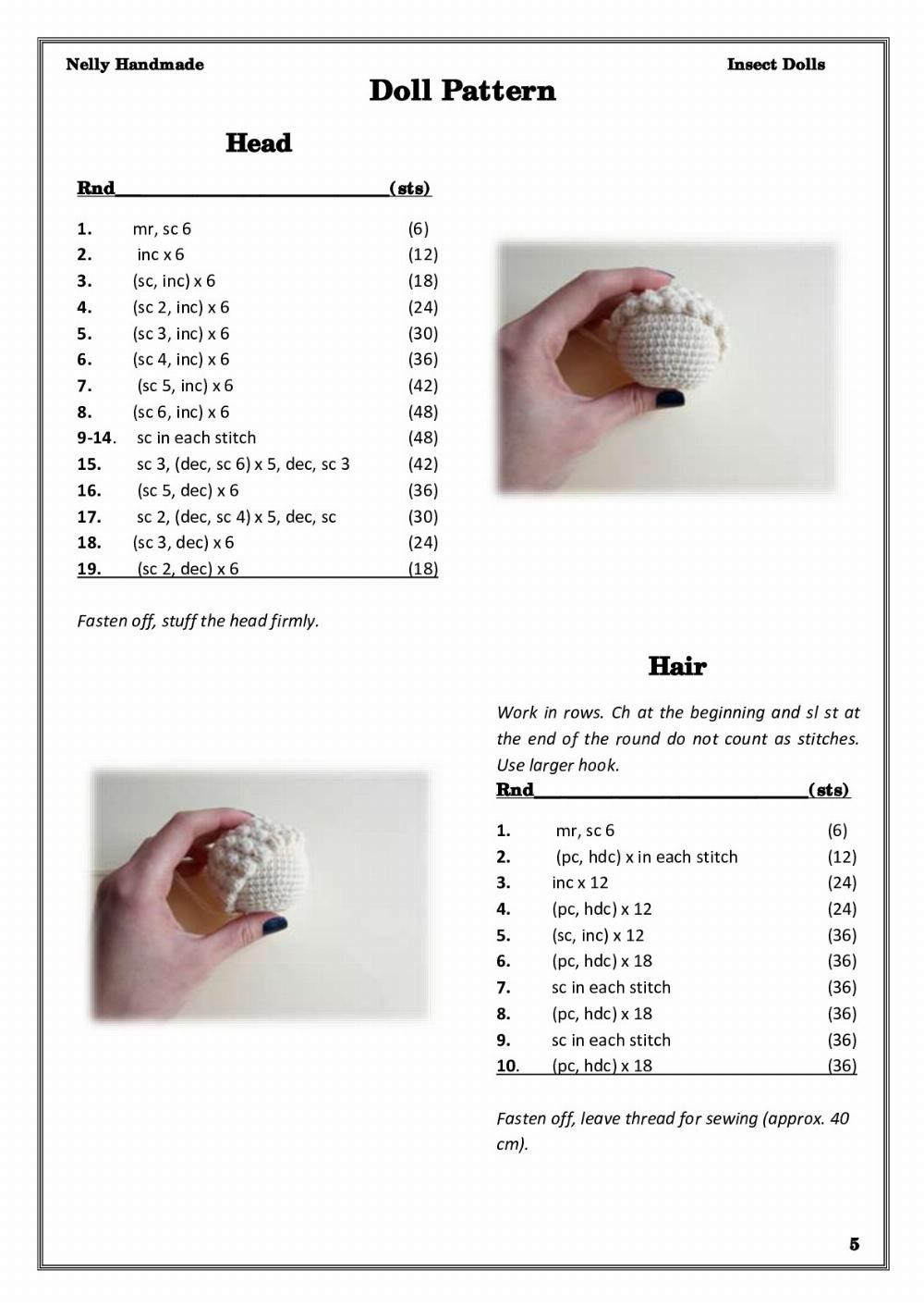 Insect Dolls Crochet patterns