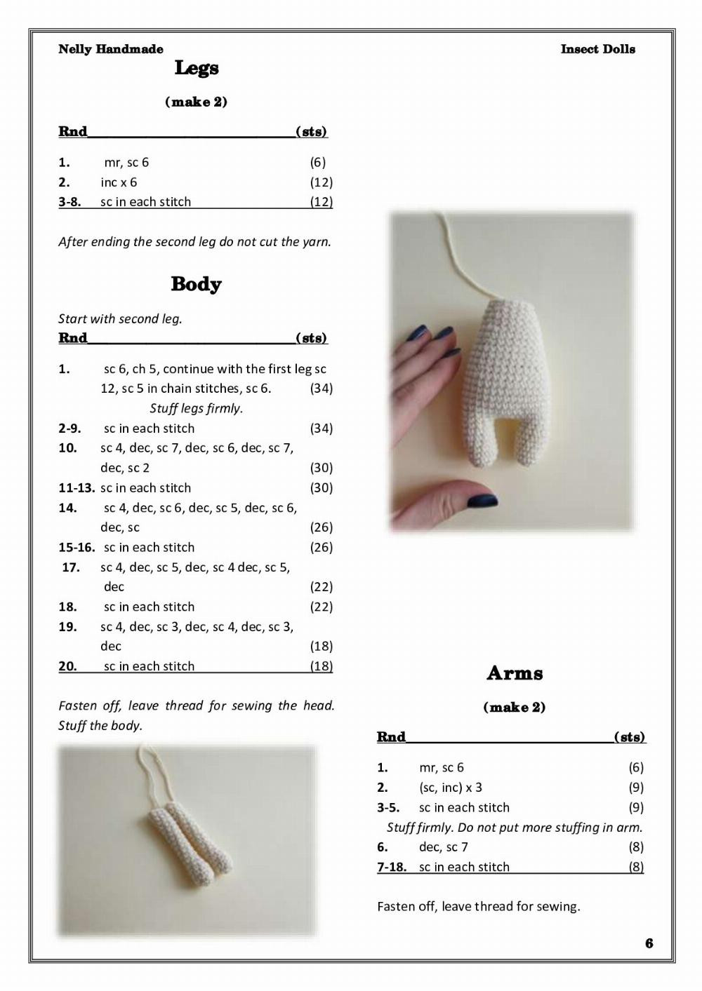 Insect Dolls Crochet patterns