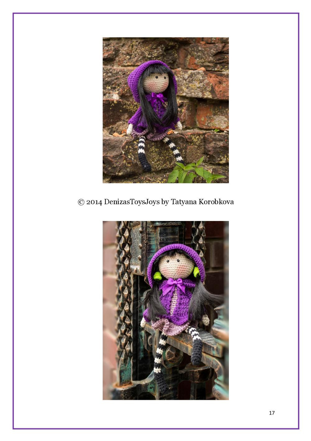 Iris flower Doll - pdf crochet pattern