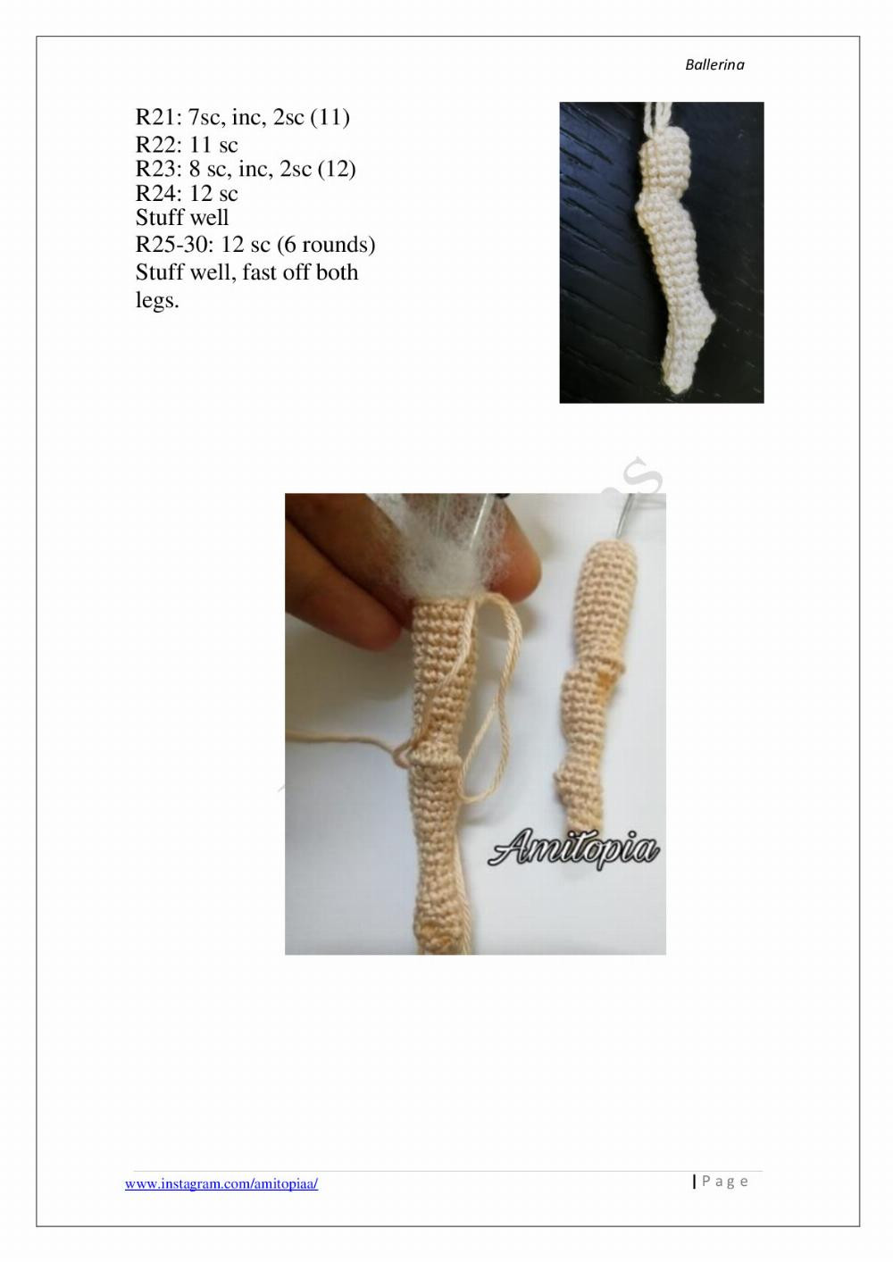 Ivy ballerina crochet pattern