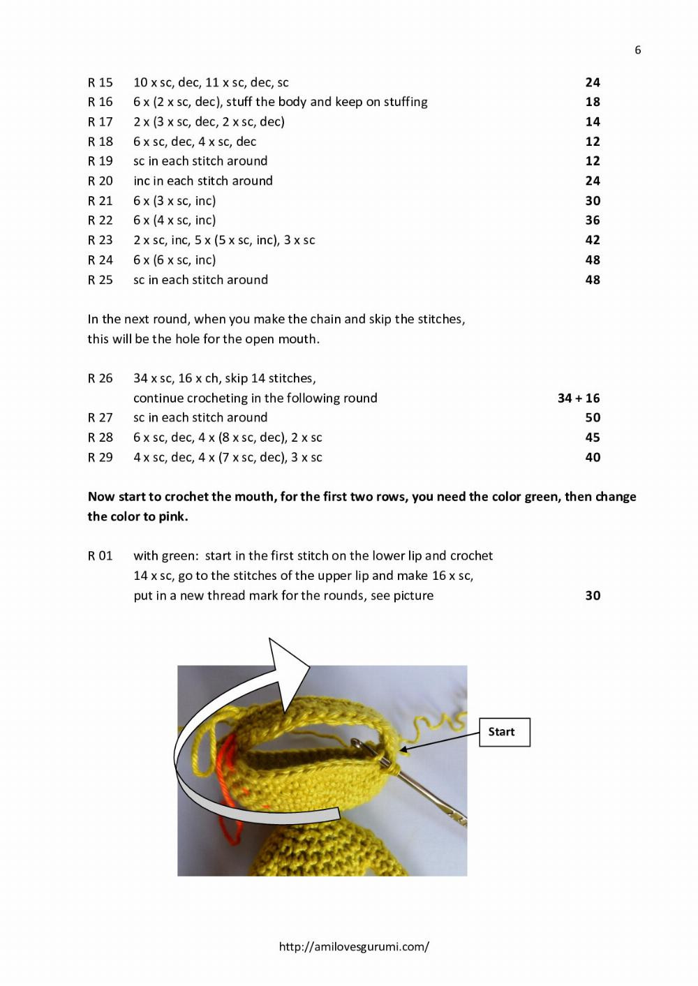 Jack, the diving frog Crochet Pattern