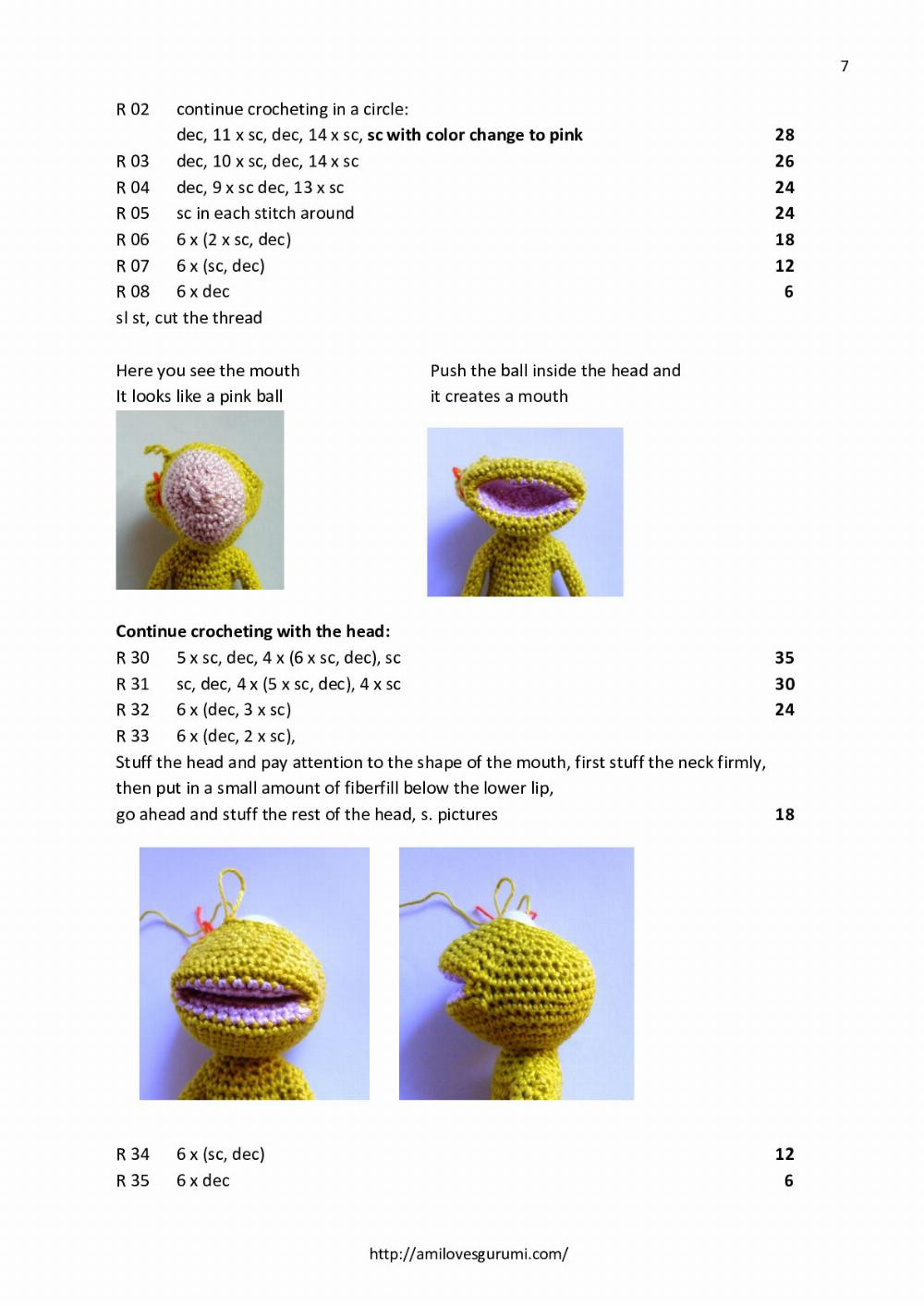 Jack, the diving frog Crochet Pattern