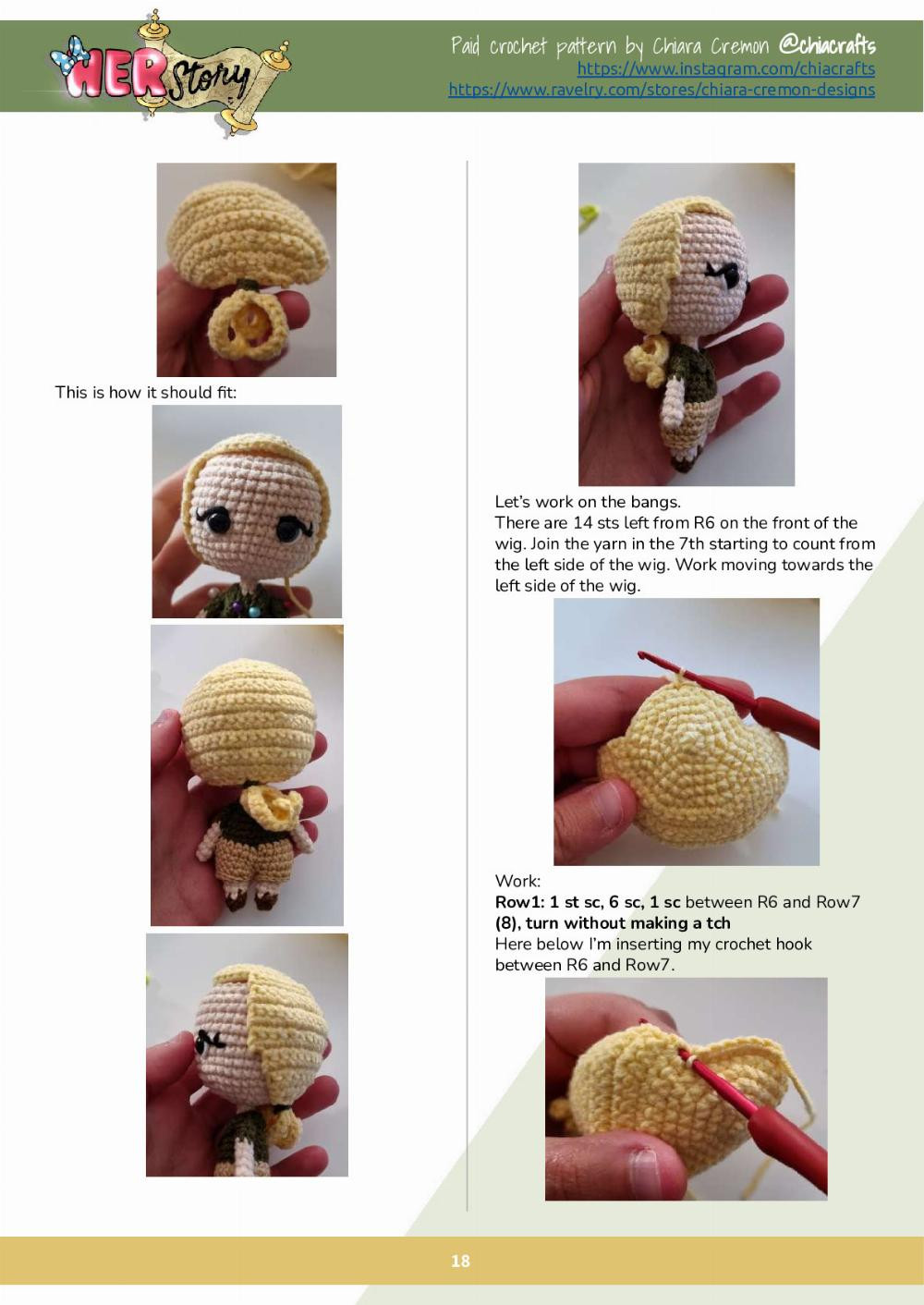 Jane Goodall doll crochet pattern