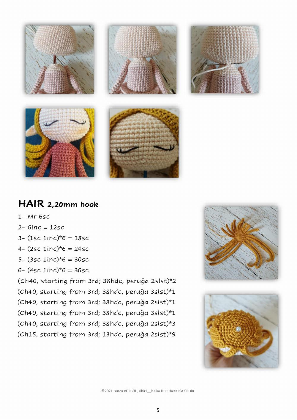 JULIA doll crochet pattern