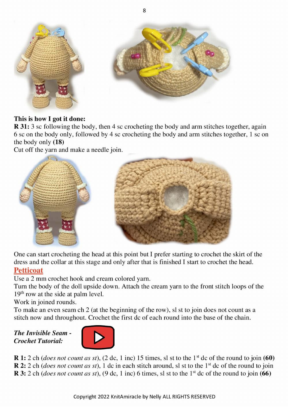 Knit a Miracle by Nelly presents Tastee the Gingerbread Girl