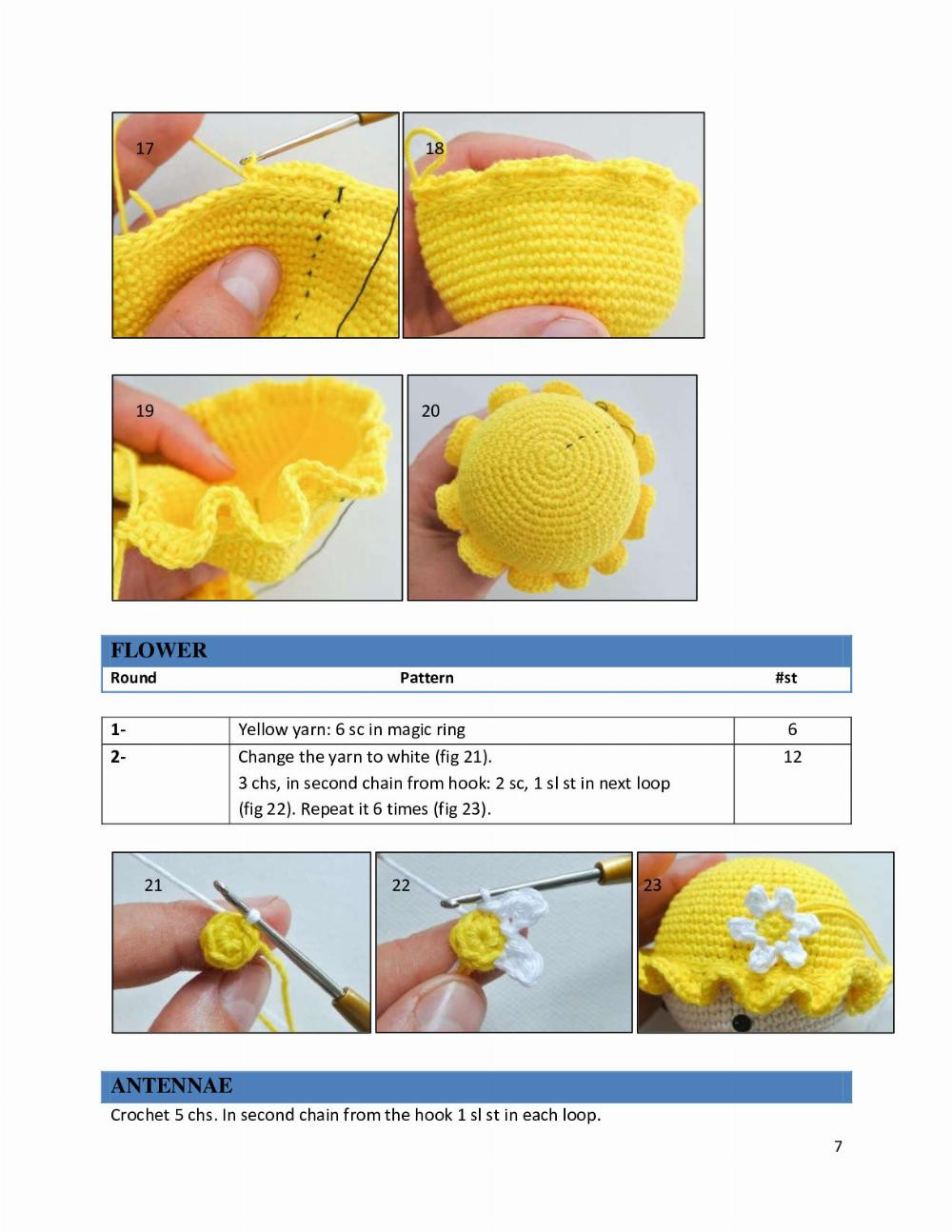 Lady Bee crochet pattern