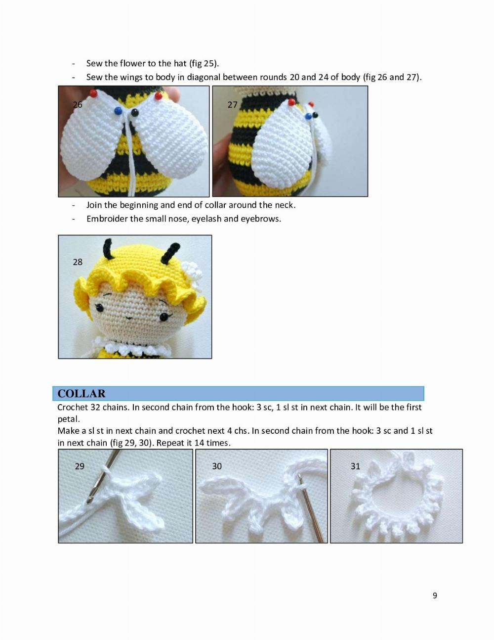 Lady Bee crochet pattern