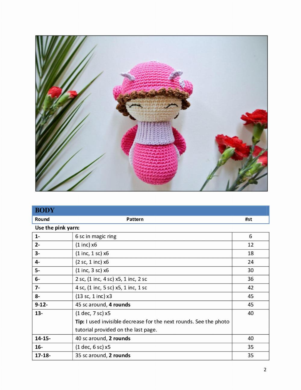 Lady Bug crochet pattern