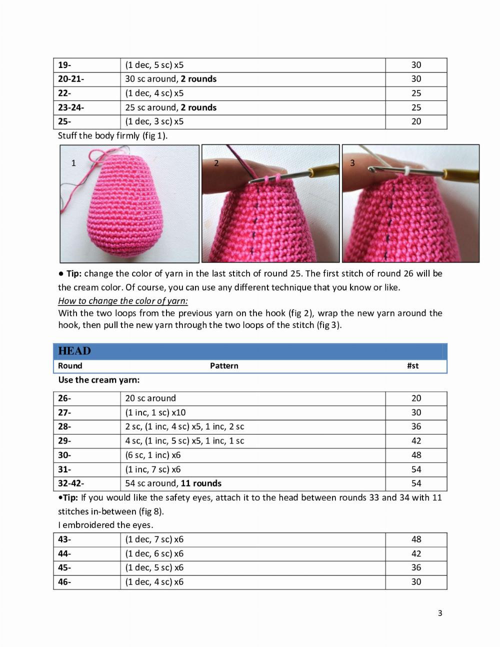 Lady Bug crochet pattern