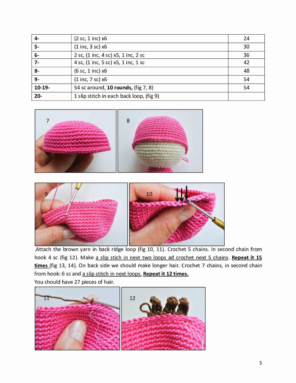 Lady Bug crochet pattern