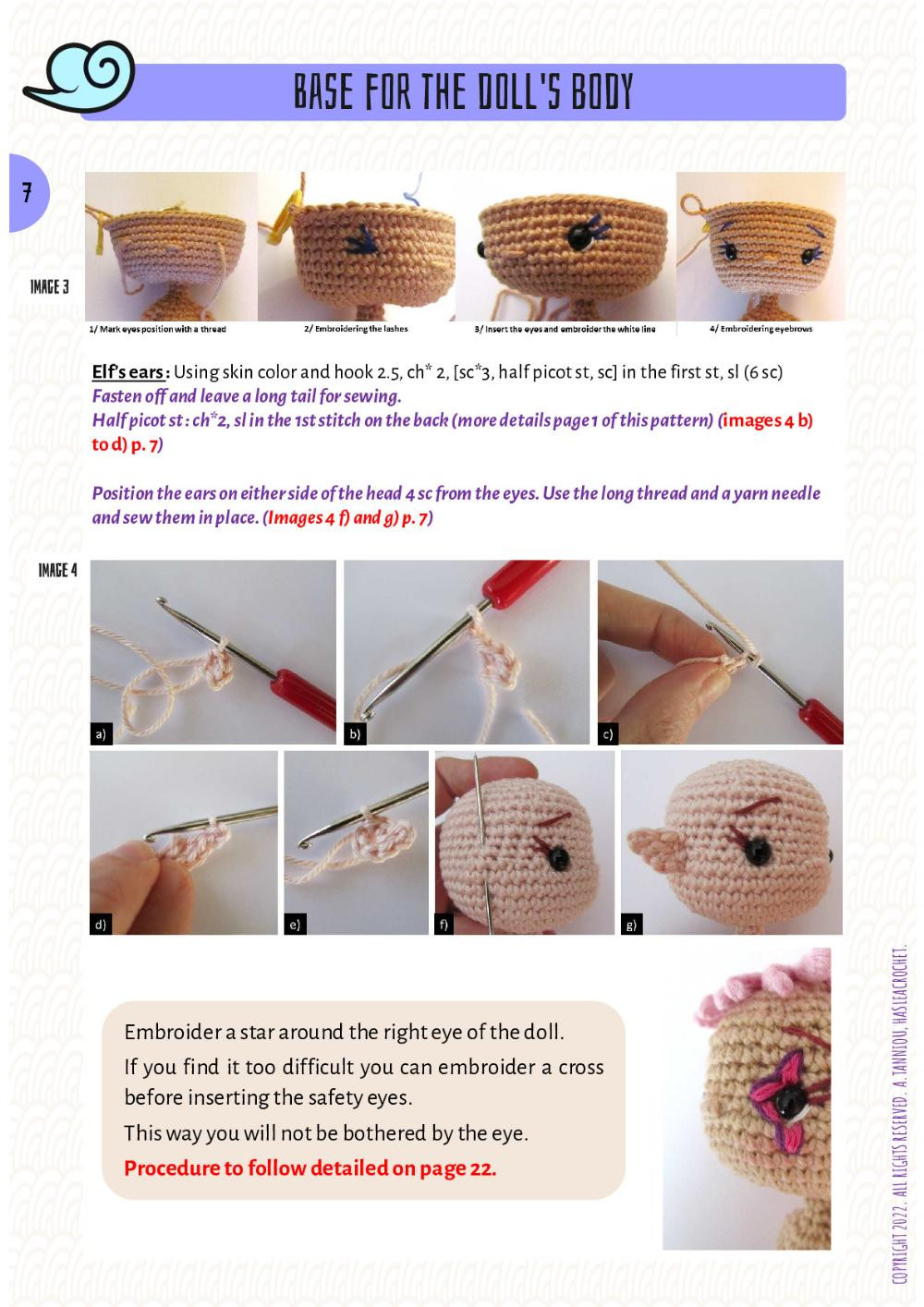 Lelia DOLL crochet pattern