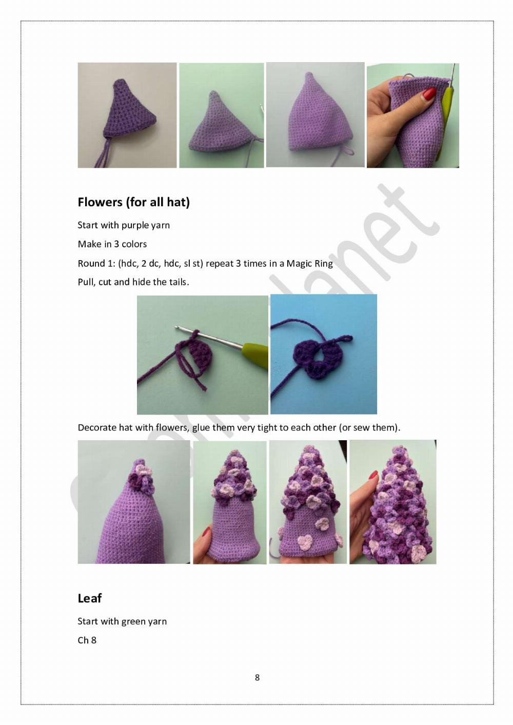 lilac gnome crochet pattern