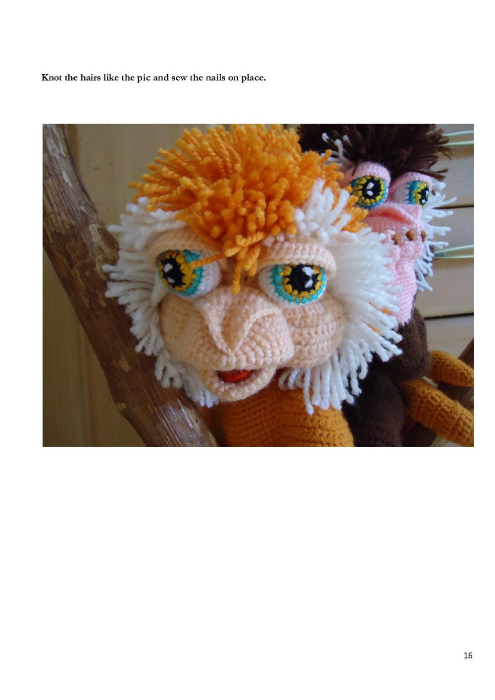 Lionhead Monkeys crochet pattern