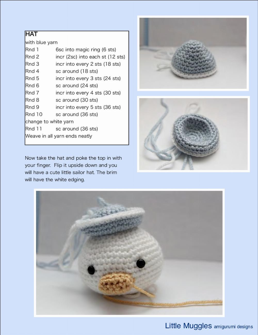 Little Muggles Lil Quack amigurumi pattern