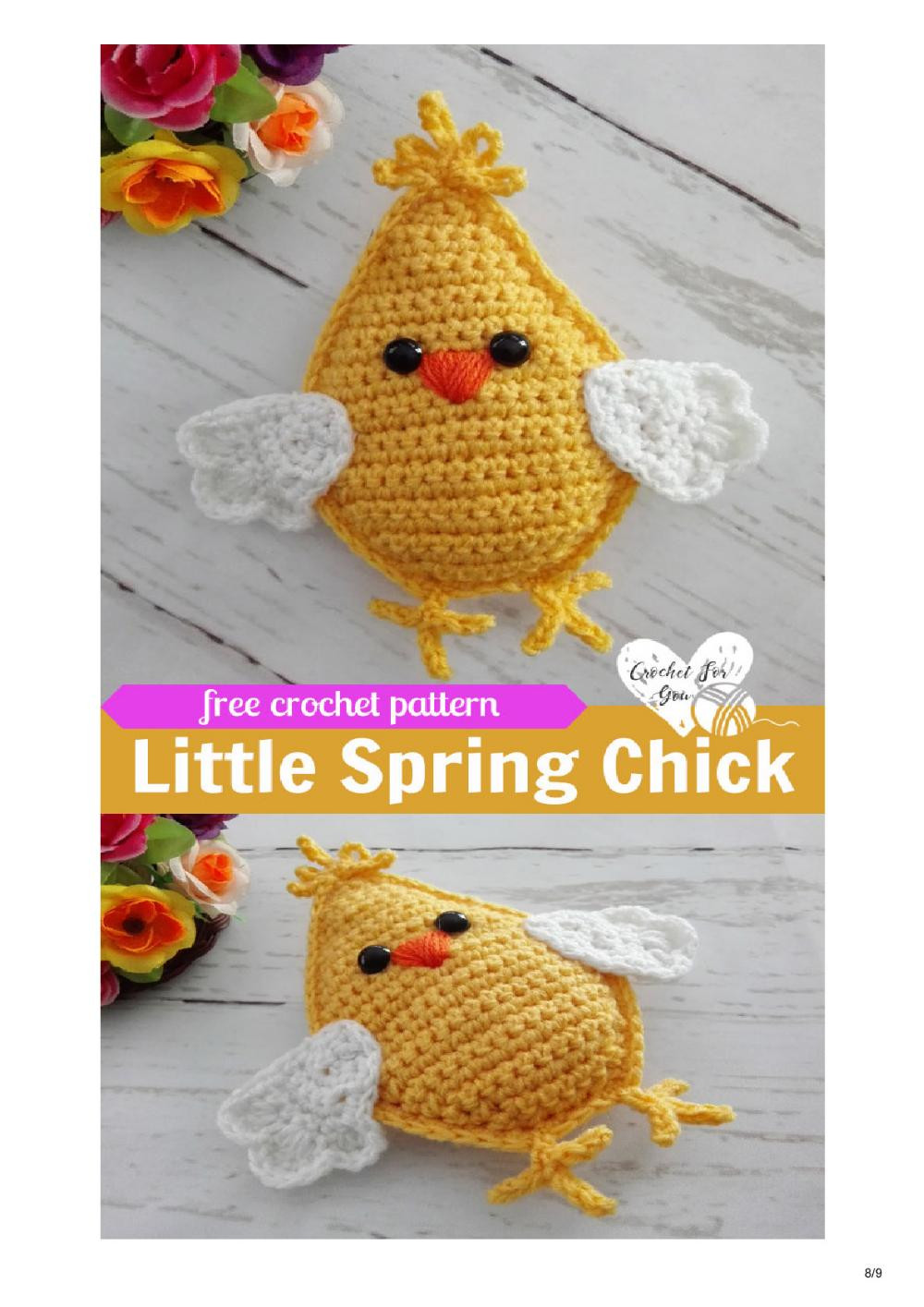 Little Spring Chick Amigurumi Free Crochet Pattern