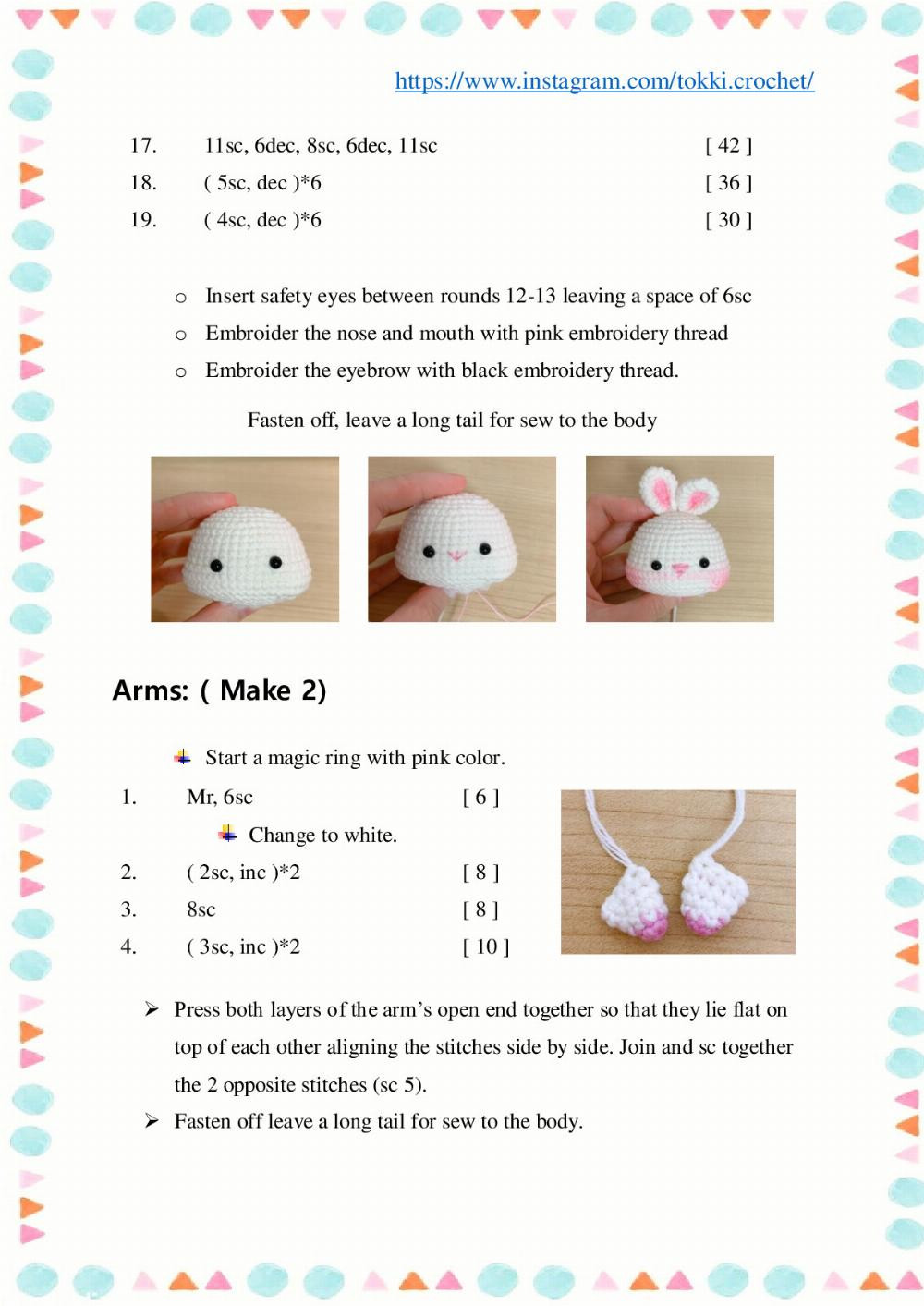 Little white Bunny crochet pattern