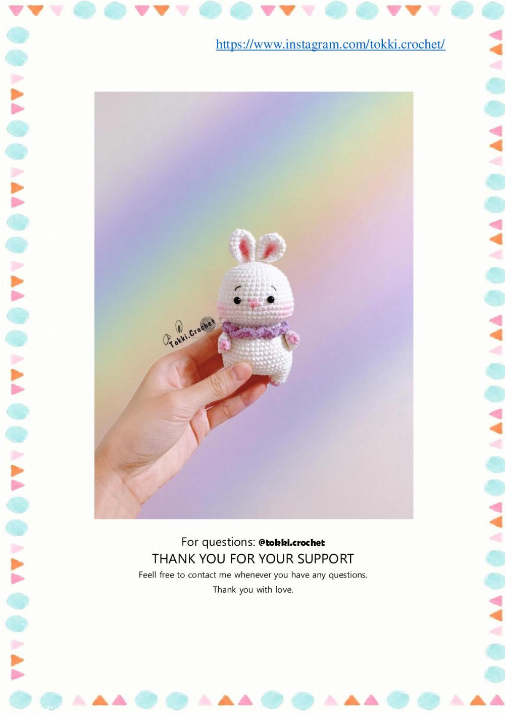 Little white Bunny crochet pattern