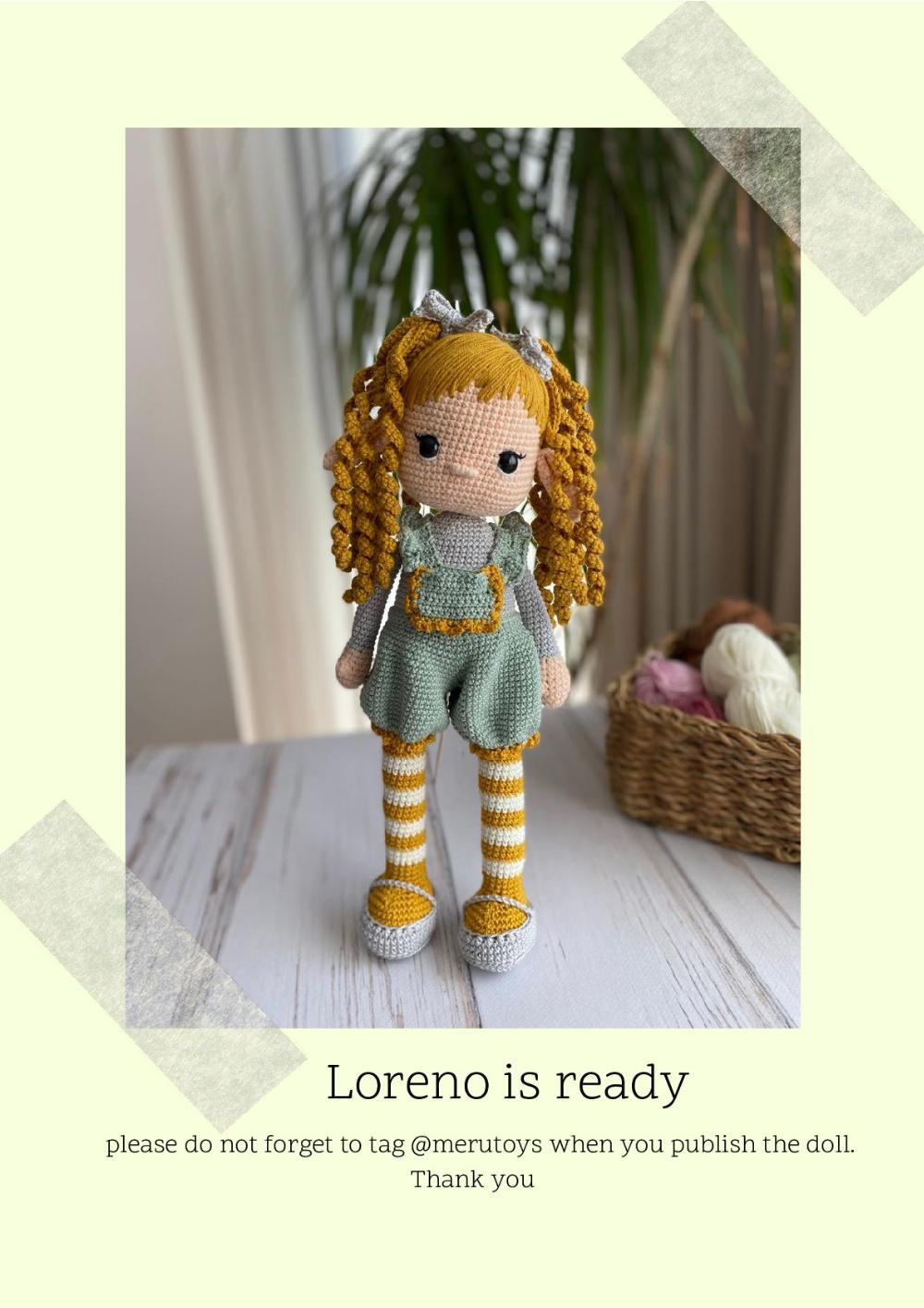 Loreno doll crochet pattern