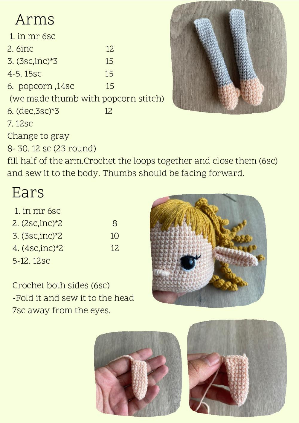 Loreno doll crochet pattern