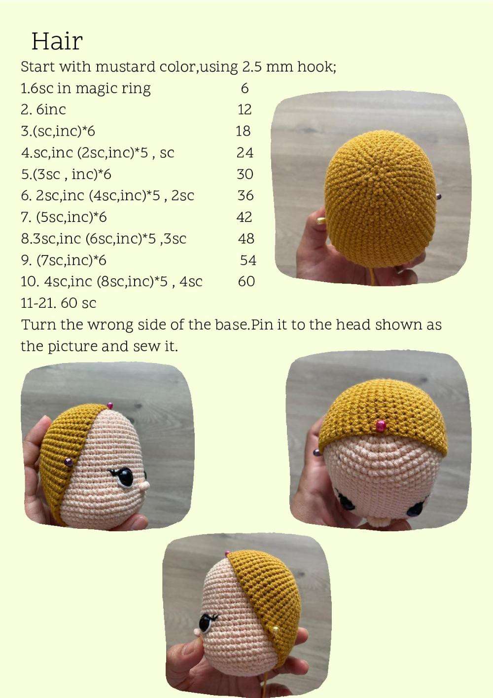 Loreno doll crochet pattern