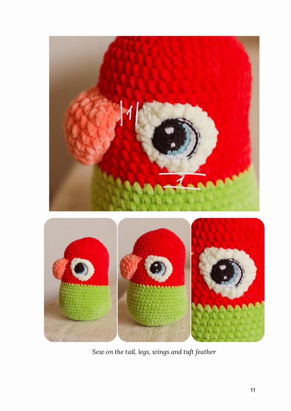 Lovebird crochet pattern