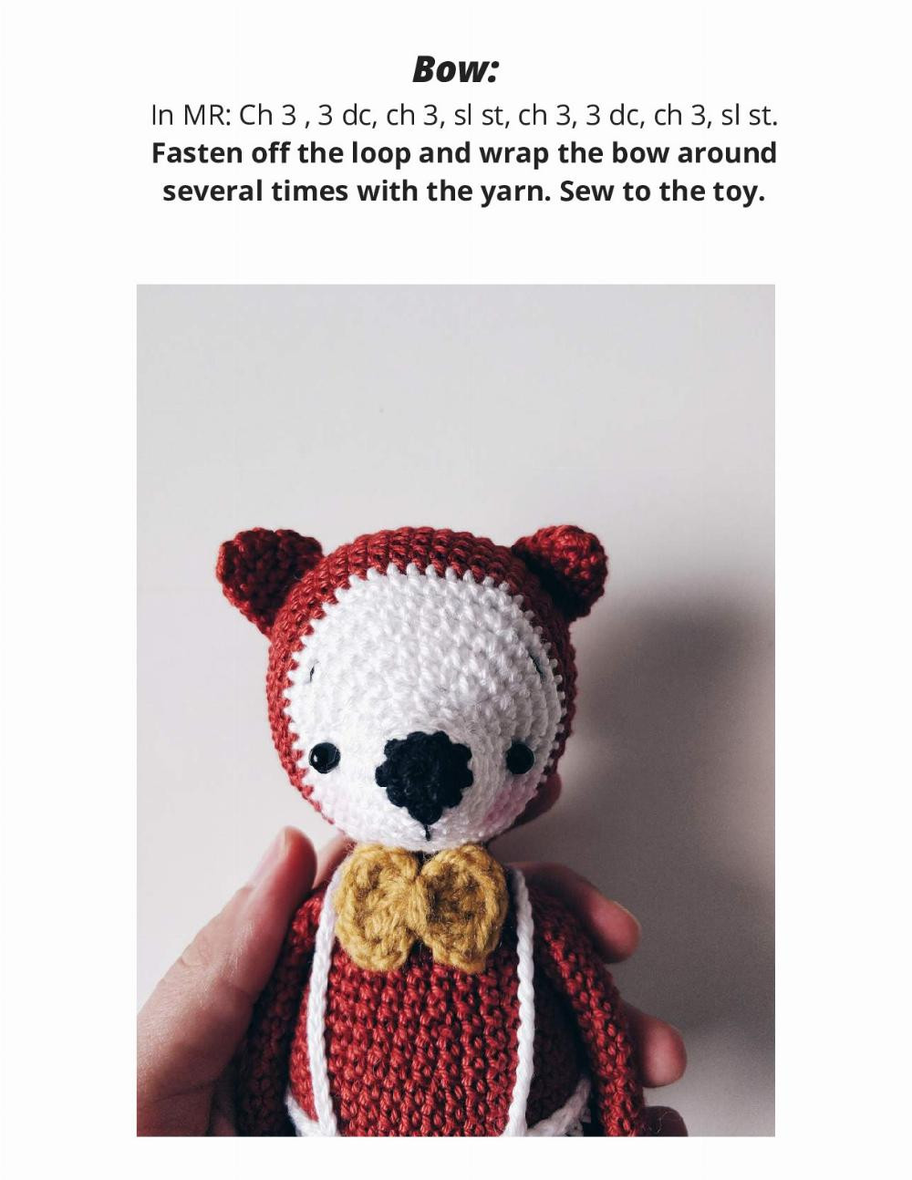 Lucas fox CROCHET PATTERN