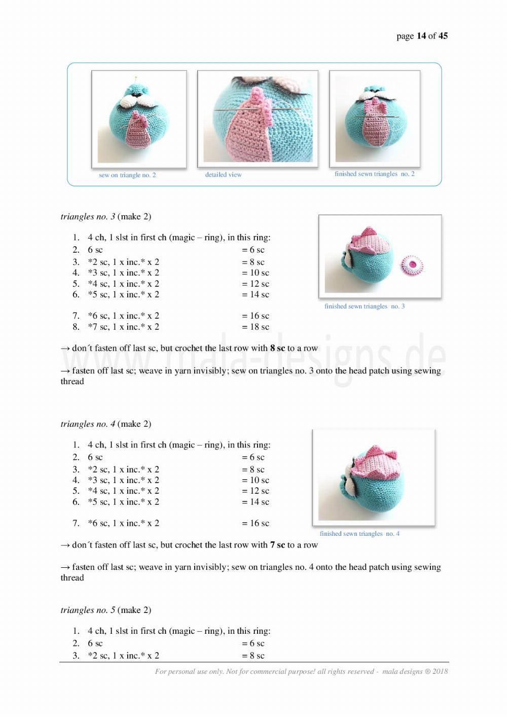 lucky dragon kid crochet pattern