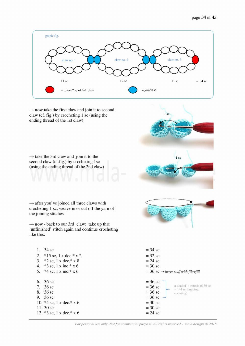 lucky dragon kid crochet pattern