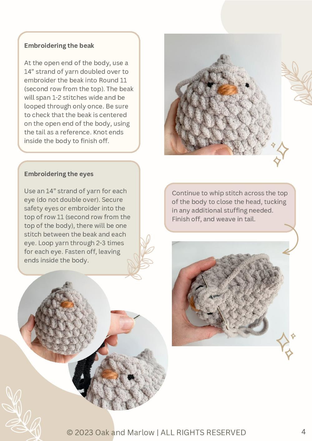 Mabel Chicken crochet pattern