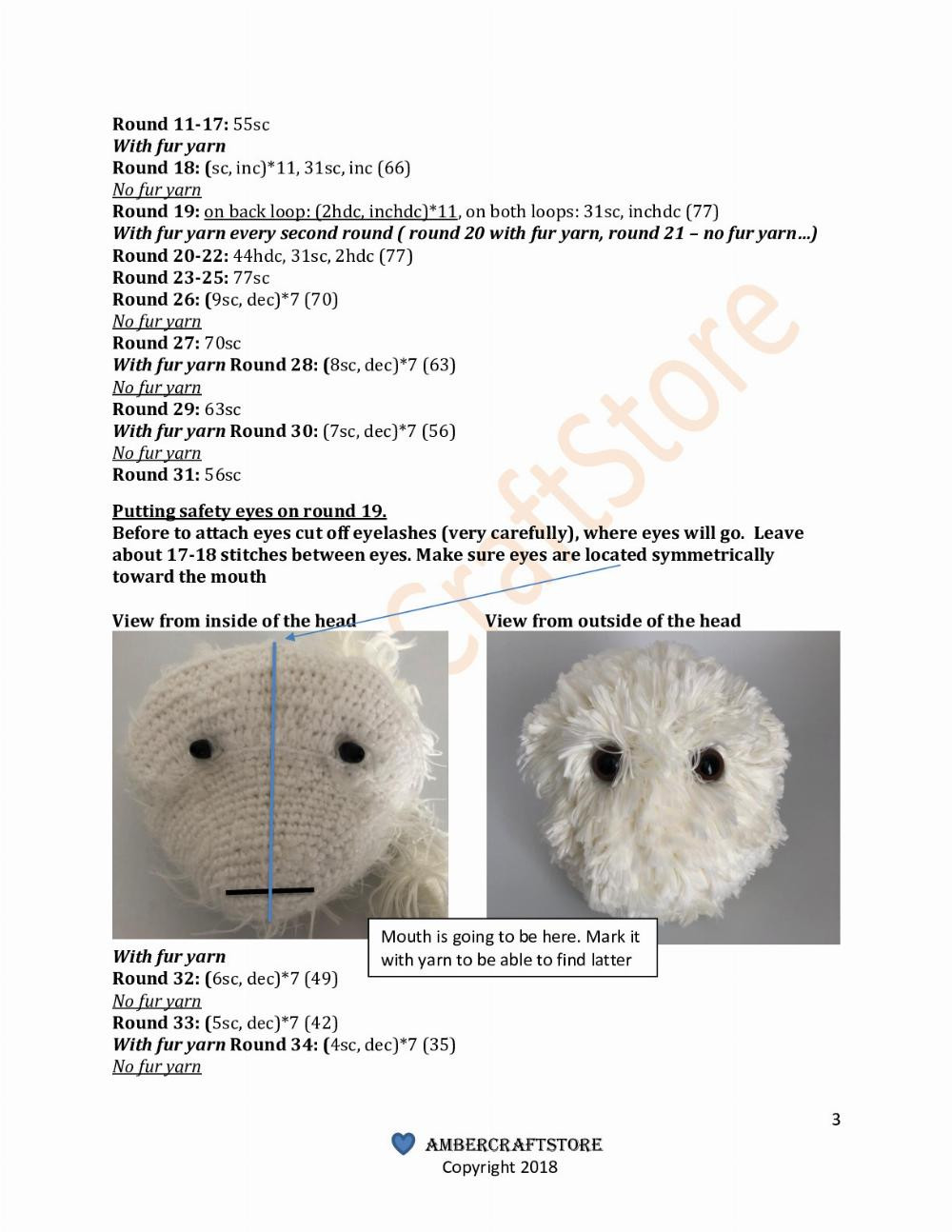 Maltese Dog Crochet PATTERN