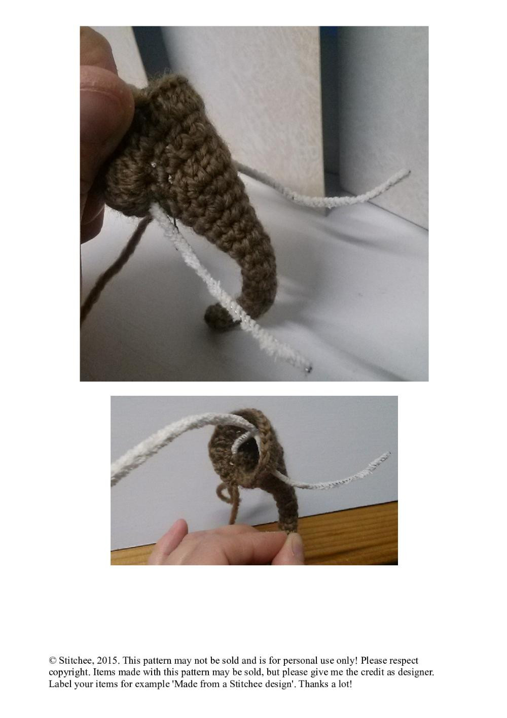 Mammoth 'Mimi' crochet pattern