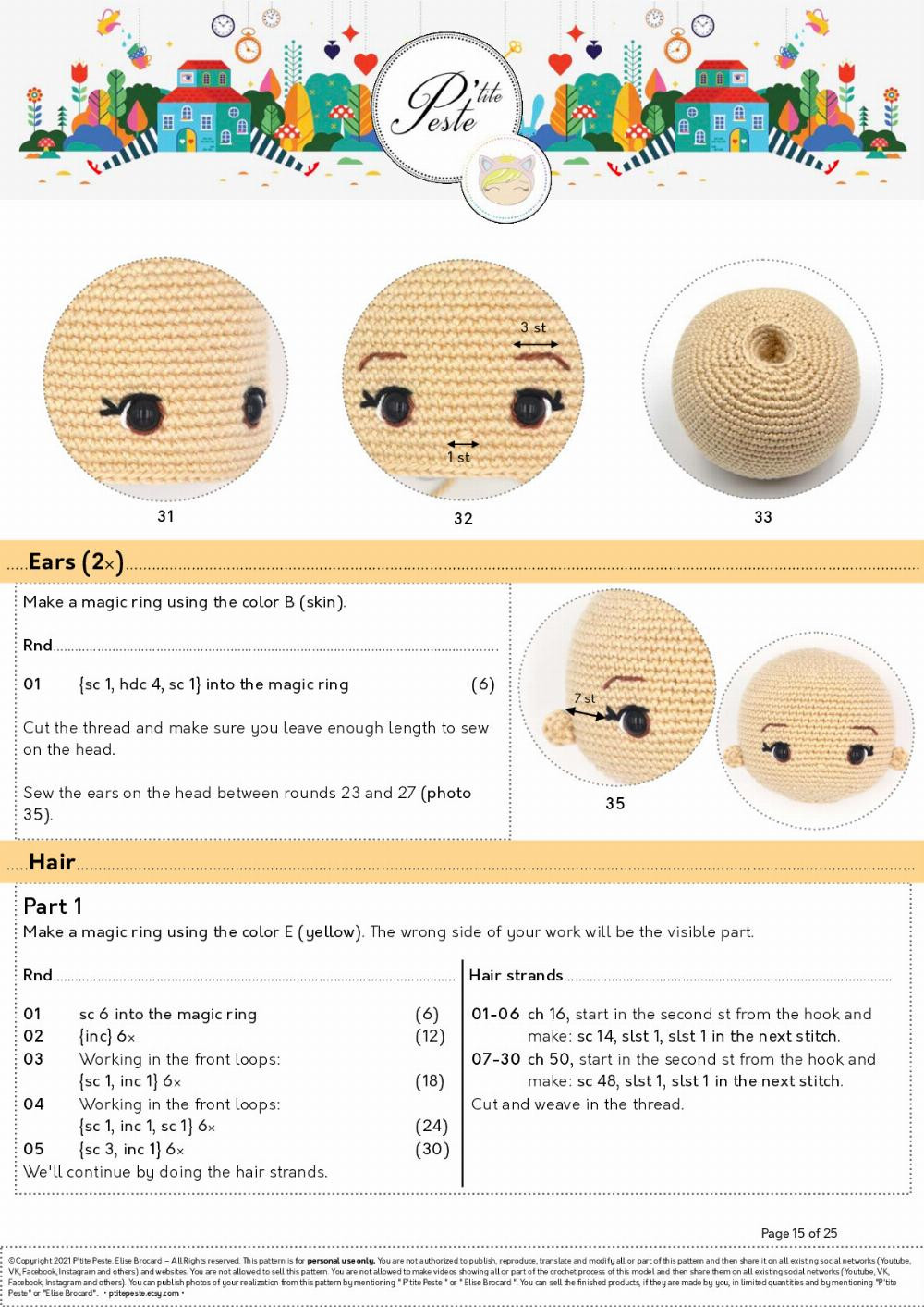 margot doll crochet pattern